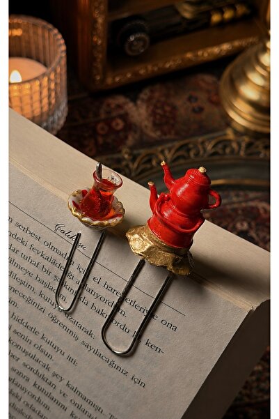 Rika Spolia & Co. Çay ve Çaydanlık Kitap Ayracı Set