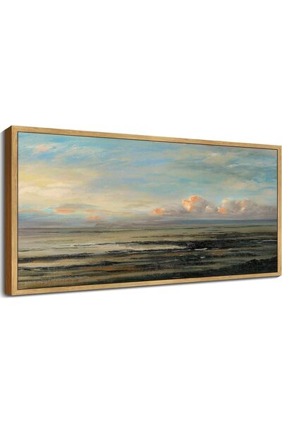 ALAYRA International Retro Coastal Landscape Wall Art – Classic Farmhouse Pos...