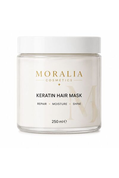 Moralia PREMİUM KERATİN HAİR MASK, Nemlendirici, Onarıcı, parlatıcı, Güçlendi...