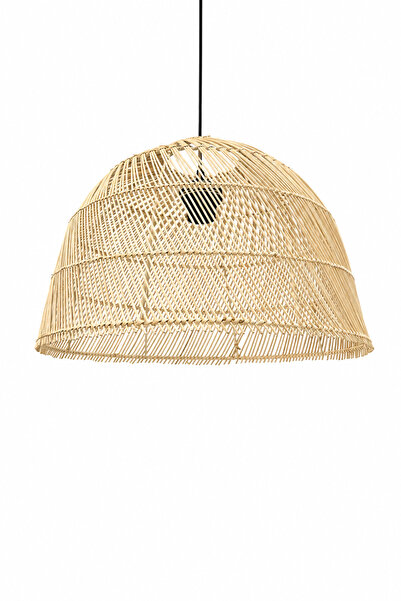 NATUREL DEKOR Rattan Avize 40 cm - Bohem, Iskandinav, Modern, Doğal, Kappelan...