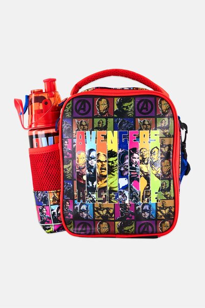 Marvel Avengers Stronger Together 3-In-1 Smash Lunch Bag, Water Bottle And Lu...