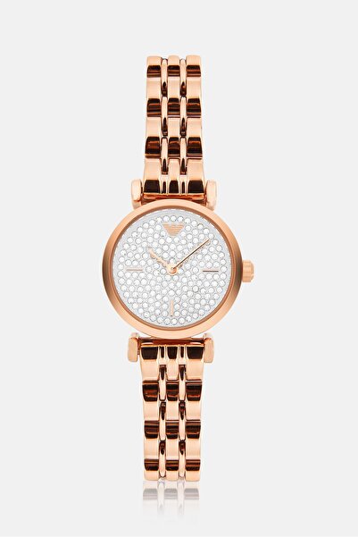 Armani AX Exchange Women Gianni T-Bar Quartz White Dial Watch 28mm, Bronze