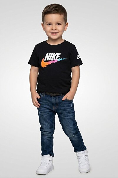 Nike Toddlers Boy Brand Logo Short Sleeve T-Shirt, Black