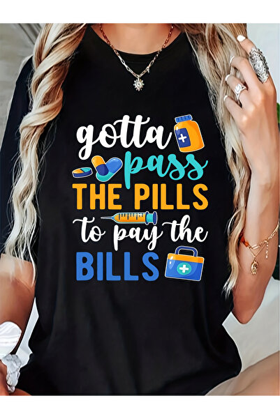BASEPULSE Must Take Medication Assistant T-shirt Casual Short Sleeve Shirt