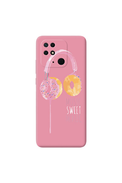 Other Xiaomi Redmi 10C Donut earphone Pink Colored Silicone TPU Θήκη