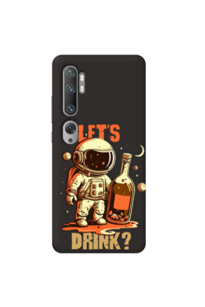 Other Xiaomi Mi Note 10 Pro Lets drink Black Colored Silicone TPU Θήκη