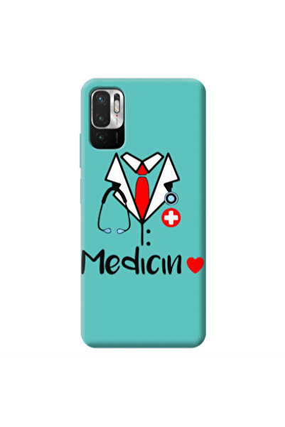 Other Xiaomi Redmi Note 10 Pro 5G Medicin Turquoise Colored Silicone TPU Θήκη