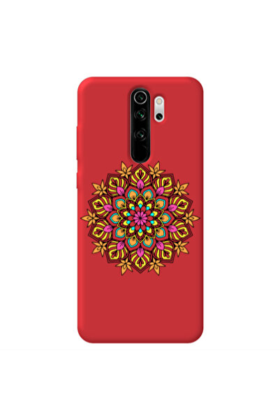 Other Xiaomi Redmi Note 8 Pro Mandala D6 Red Colored Silicone TPU Θήκη