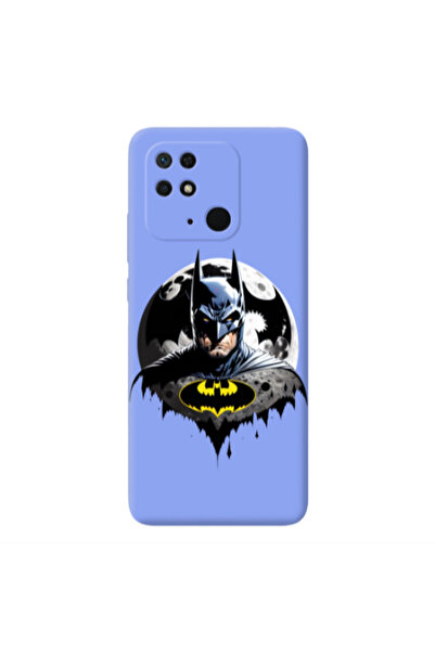 Other Xiaomi Redmi 10C Batman 3 Light Purple Colored Silicone TPU Θήκη