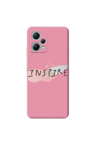 Other Xiaomi Redmi Note 12 Pro 5G Inspire Pink Colored Silicone TPU Θήκη