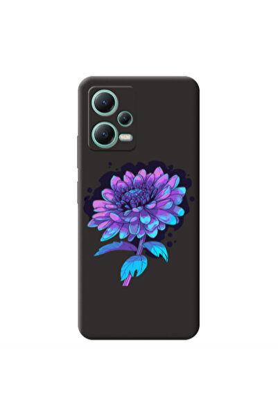 Other Xiaomi Redmi Note 12 Pro 5G Witch flower Black Colored Silicone TPU Θήκη
