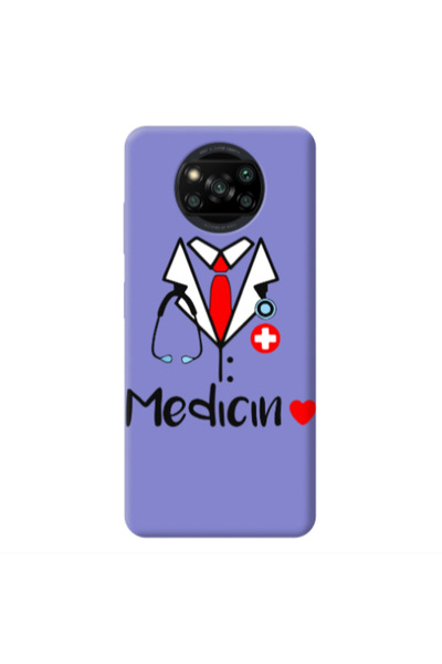 Other Xiaomi Poco X3 /X3 Pro Medicin Purple Colored Silicone TPU Θήκη