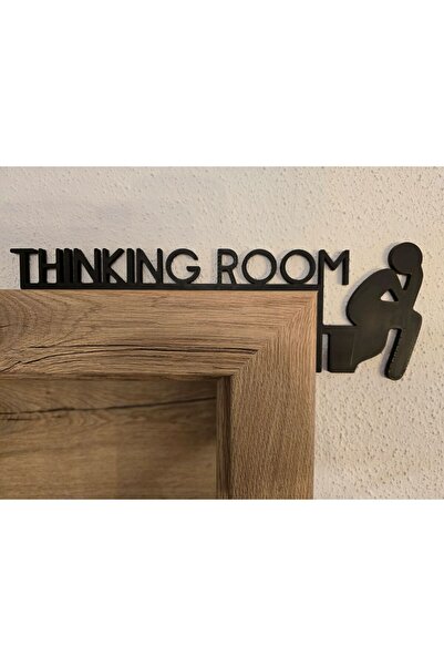 noktalabs Nokta Labs Thinking Room Esprili Tuvalet ve Banyo Kapı Yazısı Think...