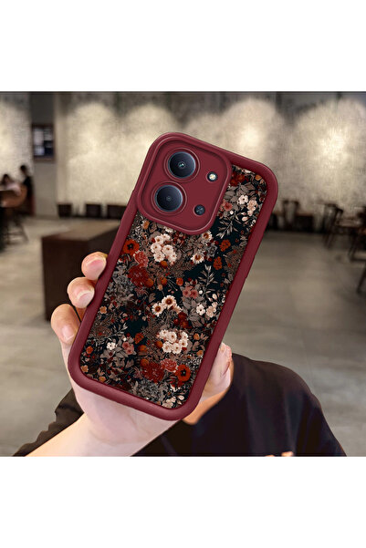 PATTERNOVA Redmi 15C 4G/5G Uyumlu Yüksek Kaliteli Çiçek Darbe Korumalı Kılıf,...