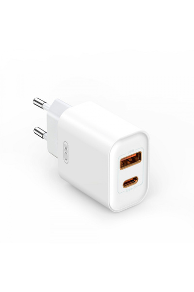 XO Design Incarcator Retea BPCE12, 20W, 3a, 1 X Usb-a - 1 X USB-C, Alb