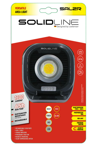 solidline Lanterna SAL2R, Solidline, reincarcabila, IP54, 60 m, functie power...