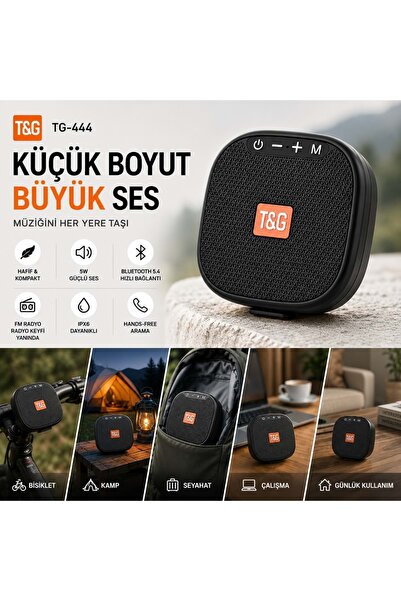 Triline TG-444 Kablosuz Bluetooth Hoparlör Bisiklet Uyumlu Taşınabilir Outdoo...
