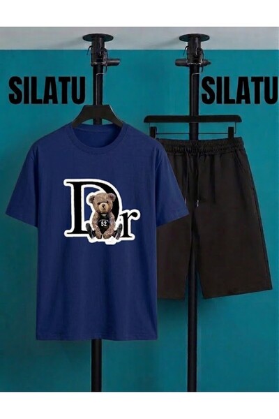 SILATU Unisex Doctor Bear Printed Shorts and T-Shirt Set