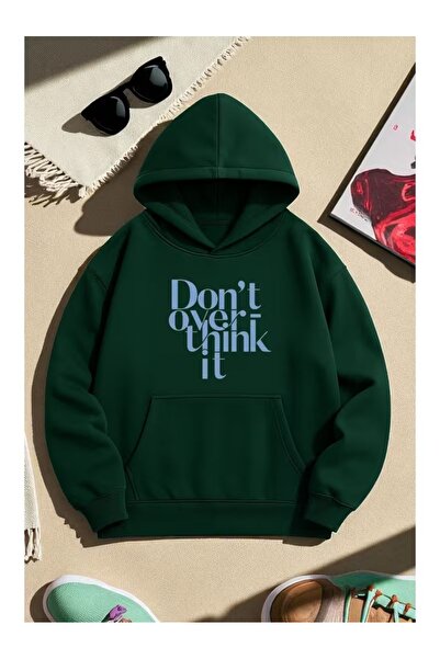 ZİYMO Unisex Hooded Printed Relaxed Fit Sweatshirt