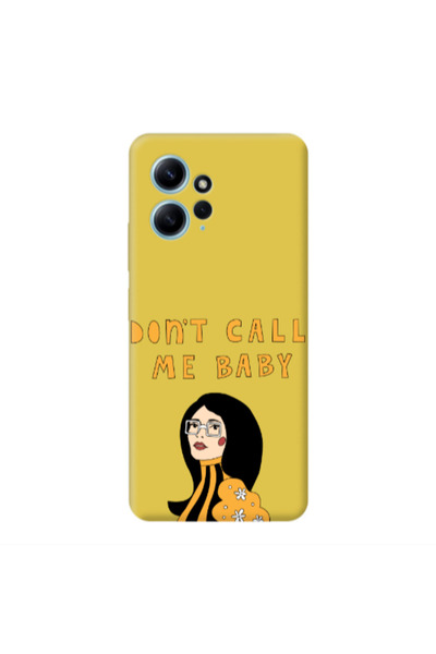 Other Xiaomi Redmi Note 12 4G Call me baby Yellow Colored Silicone TPU Θήκη
