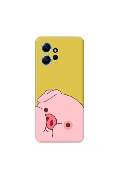 Other Xiaomi Redmi Note 12 4G Piggy 2 Yellow Colored Silicone TPU Θήκη