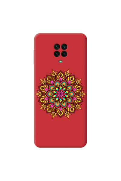 Other Xiaomi Redmi Note 9 Pro Mandala D6 Red Colored Silicone TPU Θήκη