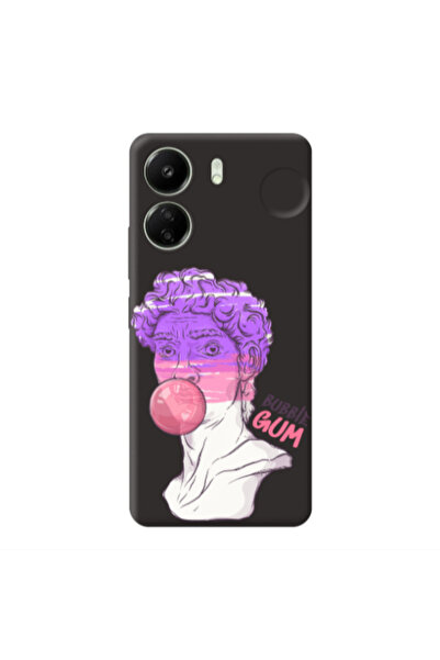 Other Xiaomi Redmi 13C Pin Bubble Black Colored Silicone TPU Θήκη
