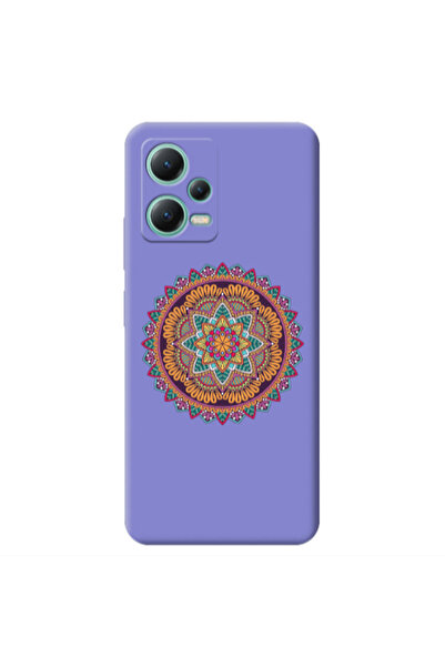 Other Xiaomi Redmi Note 12 Pro 5G Mandala D102 Purple Colored Silicone TPU Θήκη