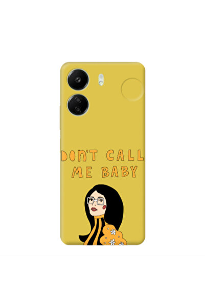 Other Xiaomi Redmi 13C Call me baby Yellow Colored Silicone TPU Θήκη
