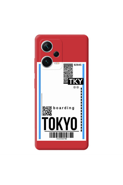Other Xiaomi Poco X5 Tokyo Boarding Red Colored Silicone TPU Θήκη