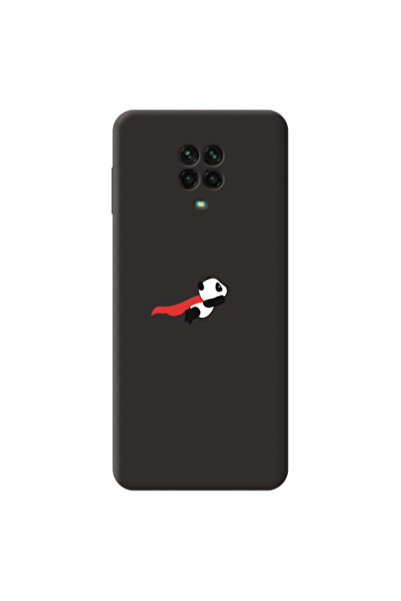 Other Xiaomi Redmi Note 9 Pro kite flying panda Black Colored Silicone TPU Θήκη