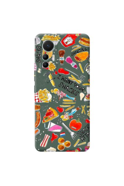 Other Xiaomi Mi 12 Lite Snack attack Dark Green Colored Silicone TPU Θήκη