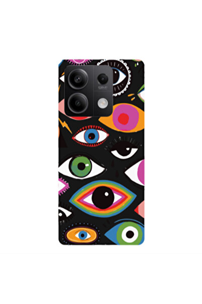 Other Xiaomi Redmi Note 13 5G Colorful eyes Black Colored Silicone TPU Θήκη