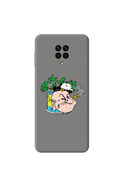 Other Xiaomi Redmi Note 9 Pro Popeye Grey Colored Silicone TPU Θήκη