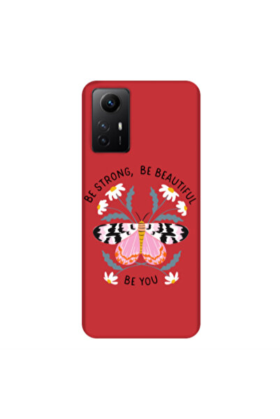 Other Xiaomi Redmi Note 12s Be Strong Red Colored Silicone TPU Θήκη