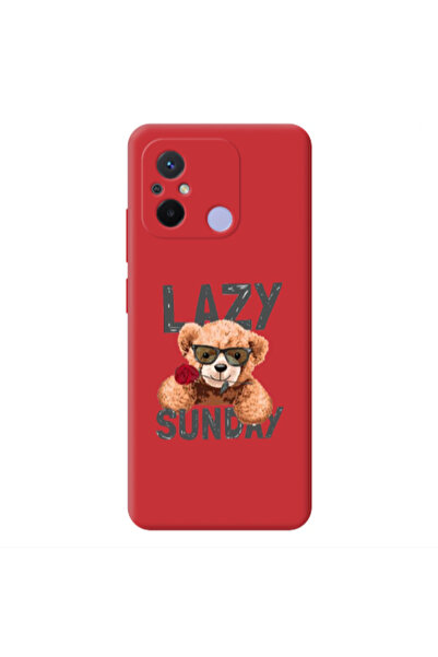 Other Xiaomi Redmi 12C Lazy sunday Red Colored Silicone TPU Θήκη