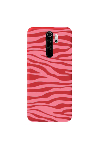 Other Xiaomi Redmi Note 8 Pro Pink Zebra Red Colored Silicone TPU Θήκη