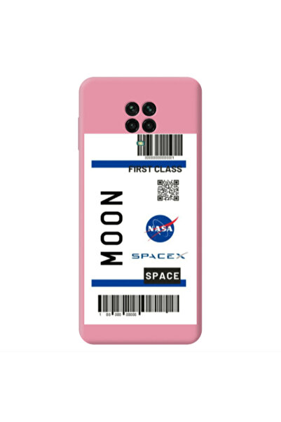Other Xiaomi Redmi Note 9 Pro Moon spacex Pink Colored Silicone TPU Θήκη