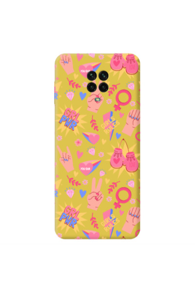 Other Xiaomi Redmi Note 9 Pro Grl Pwr 2 Yellow Colored Silicone TPU Θήκη