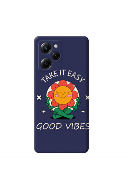 Other Xiaomi Poco X5 Pro Take It Easy Dark blue Colored Silicone TPU Θήκη