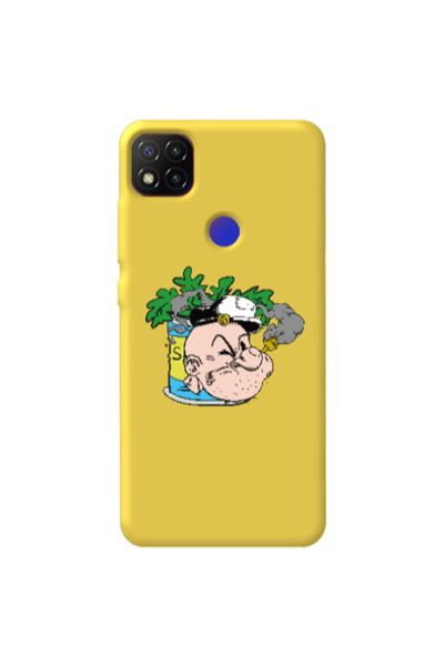 Other Xiaomi Redmi 9c Popeye Yellow Colored Silicone TPU Θήκη