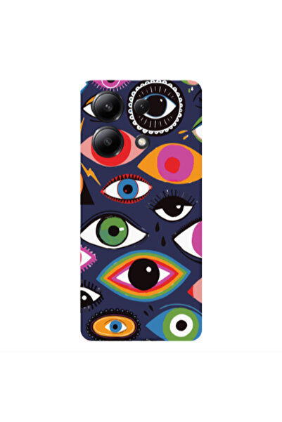 Other Xiaomi Redmi Note 13 4G Colorful eyes Dark blue Colored Silicone TPU Θήκη