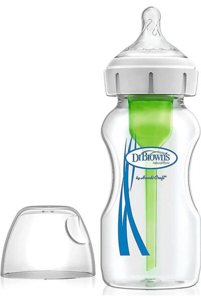 OEM Γυάλινο Μπιμπερό Dr. Brown's με Επιλογές Ροής, Αντι-κολικό, με Θηλή Σιλικ...