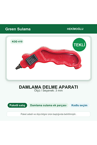 HEKİMOĞLU Drip Drilling Apparatus 3 mm Single Package Code 410