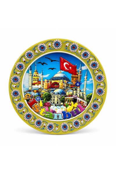 Livenda Istanbul Themed Ceramic Magnet Alk5852