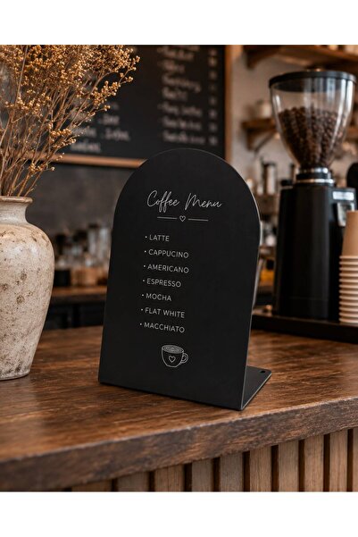 AGN HOME Metal Menü Panosu - Masaüstü Kafe Restoran Fiyat Listesi ve Tahtası