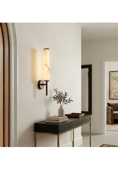 janalightings Black Marble Wall Cladding - Cylindrical Luxury Design