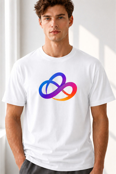 VODEXA Μπλουζάκι Unisex Oversize με ΠΟΛΥΧΡΩΜΗ ΣΤΑΜΠΑ, 100% Βαμβακερό, Άνετη Ε...