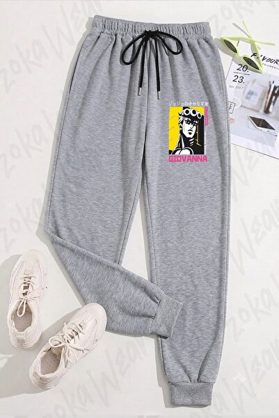 ZOKAWEAR Unisex Jojo's Bizarre Adventure Giorno Giovanna Printed Sweatpants