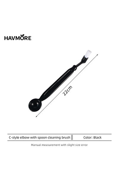 Choice1 black Detachable Brush Head High Quality Food Grade Plastics Coffee C...